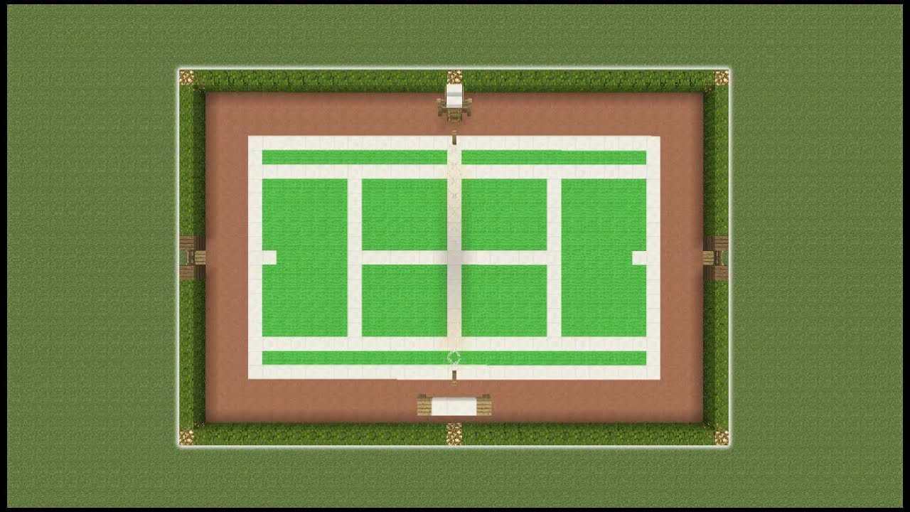 Minecraft Tutorial: How To Make A Tennis Court