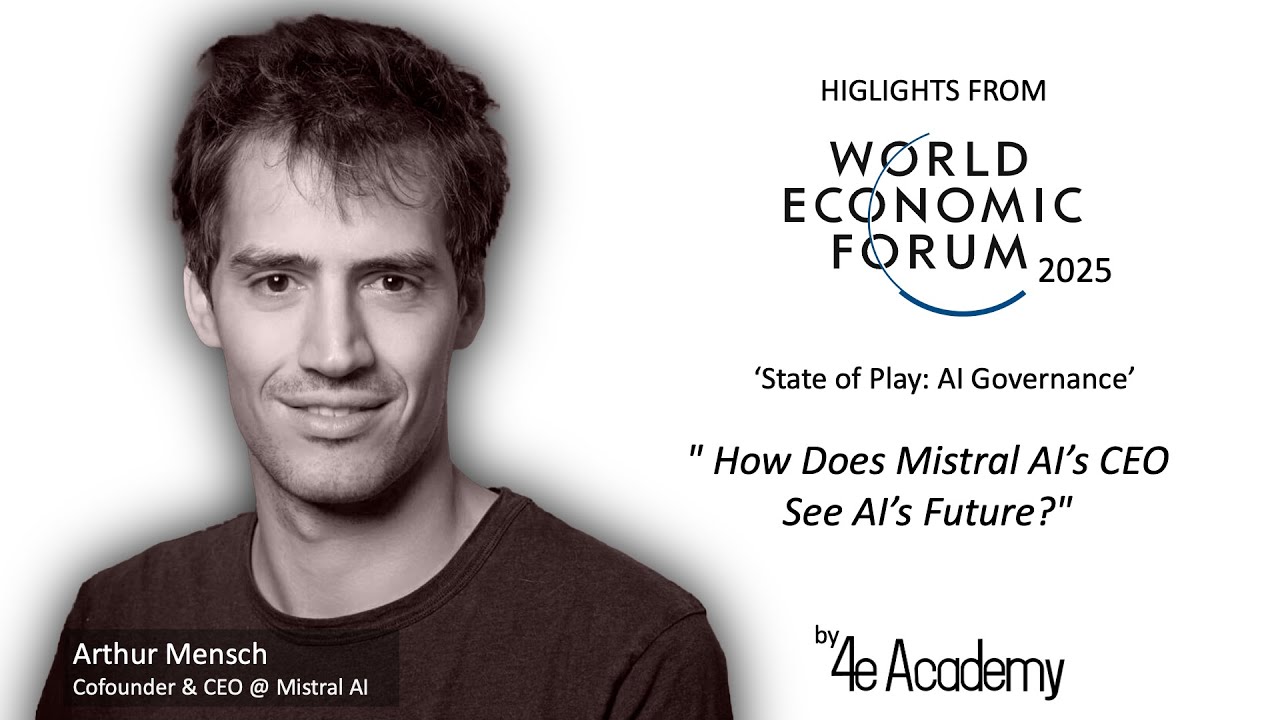 How Does Mistral AI’s CEO See AI’s Future?  | WEF 2025 | 09