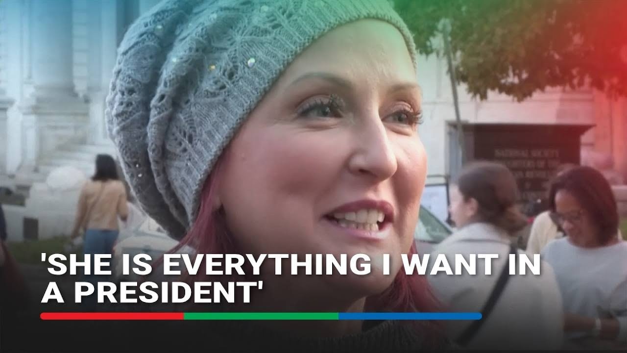 'She is everything I want in a president': Harris supporters line up for rally near White House