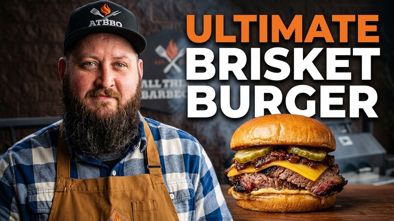 Smoked Texas Brisket Burger Recipe | BBQ Patty with Bark & Smoke Ring