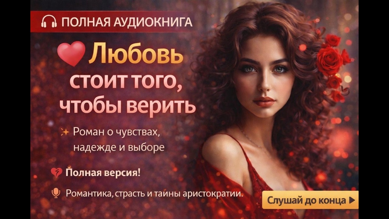 Аудиокнига полностью - Любовь стоит того чтобы верить ✨Любовный роман !