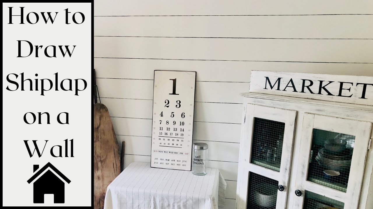 How to Draw Shiplap on a Wall