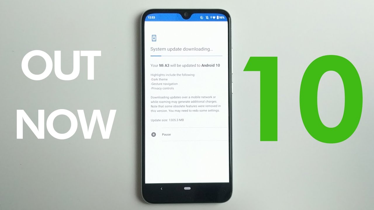 Android 10 Update Xiaomi Mi A3 Available Today!