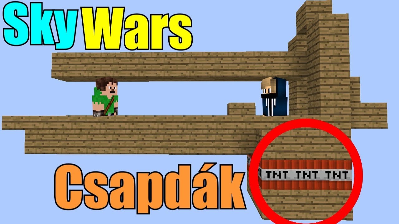 Troll tnt csapda! ➤ SkyWars CSAPDÁK w/DreamDewil