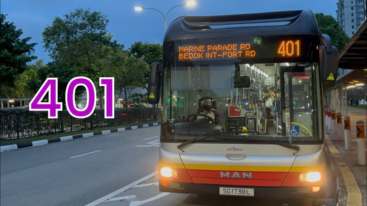 [SBST] SG1738L on 401 - MAN A22 NL323F Euro 5 Batch 3 Gemilang Coachworks 