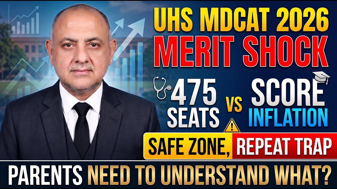UHS MDCAT 2026 Merit Shock 450 Seats vs Score Inflation  Safe Zone, Repeat Trap | Please Parents!