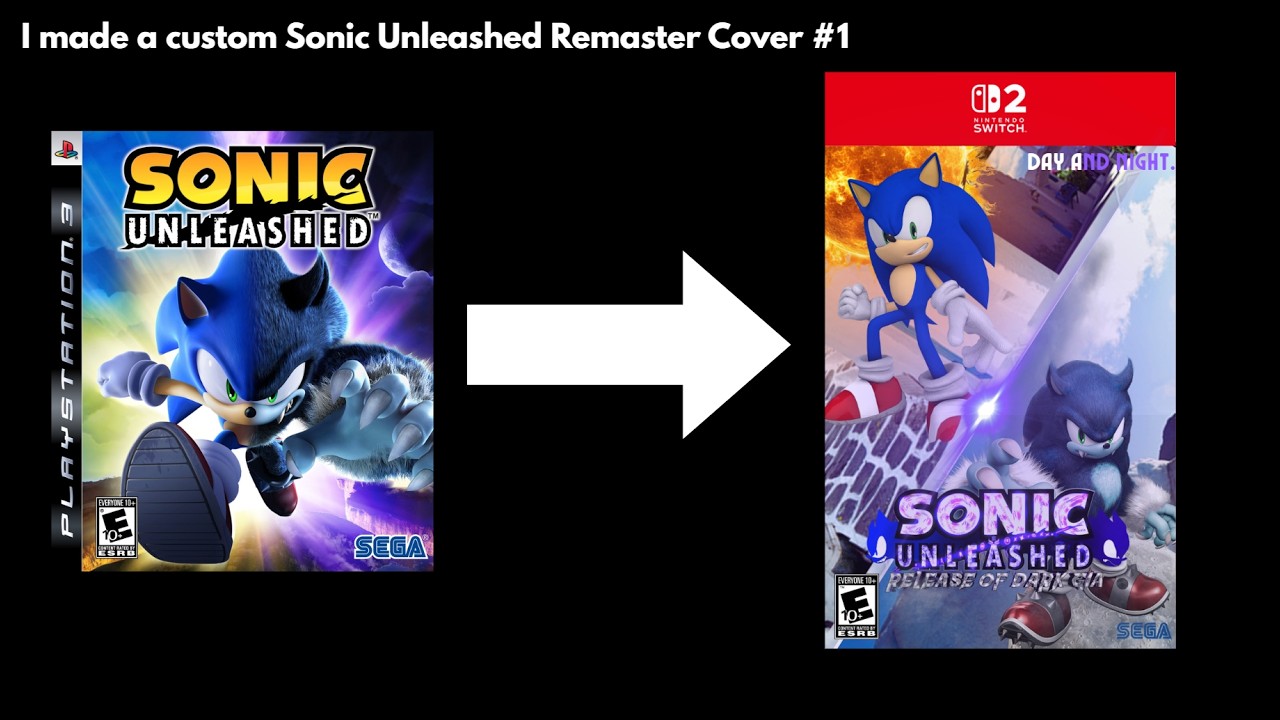 I made a custom Sonic Unleashed Remaster Cover #1