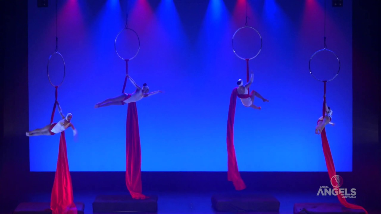 Aerial Angels Pro Course 2017 Graduation Silks with Lyra Act