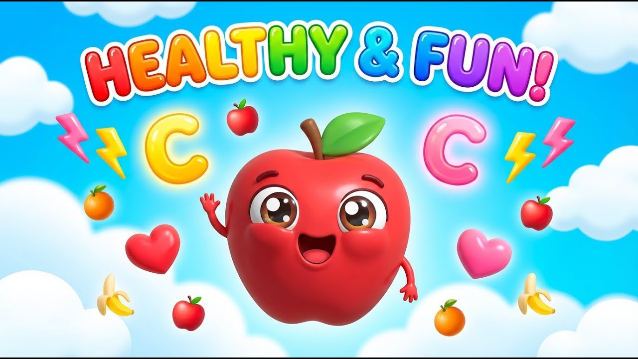 🌈 7 Fruit Friends Teaching Kids Colors & Healthy Eating! 🍎🍊🍌🍇🍓🍉