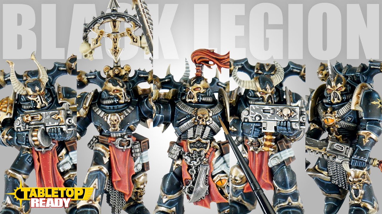 Как покрасить космодесантников Хаоса Черного Легиона для Warhammer 40,000