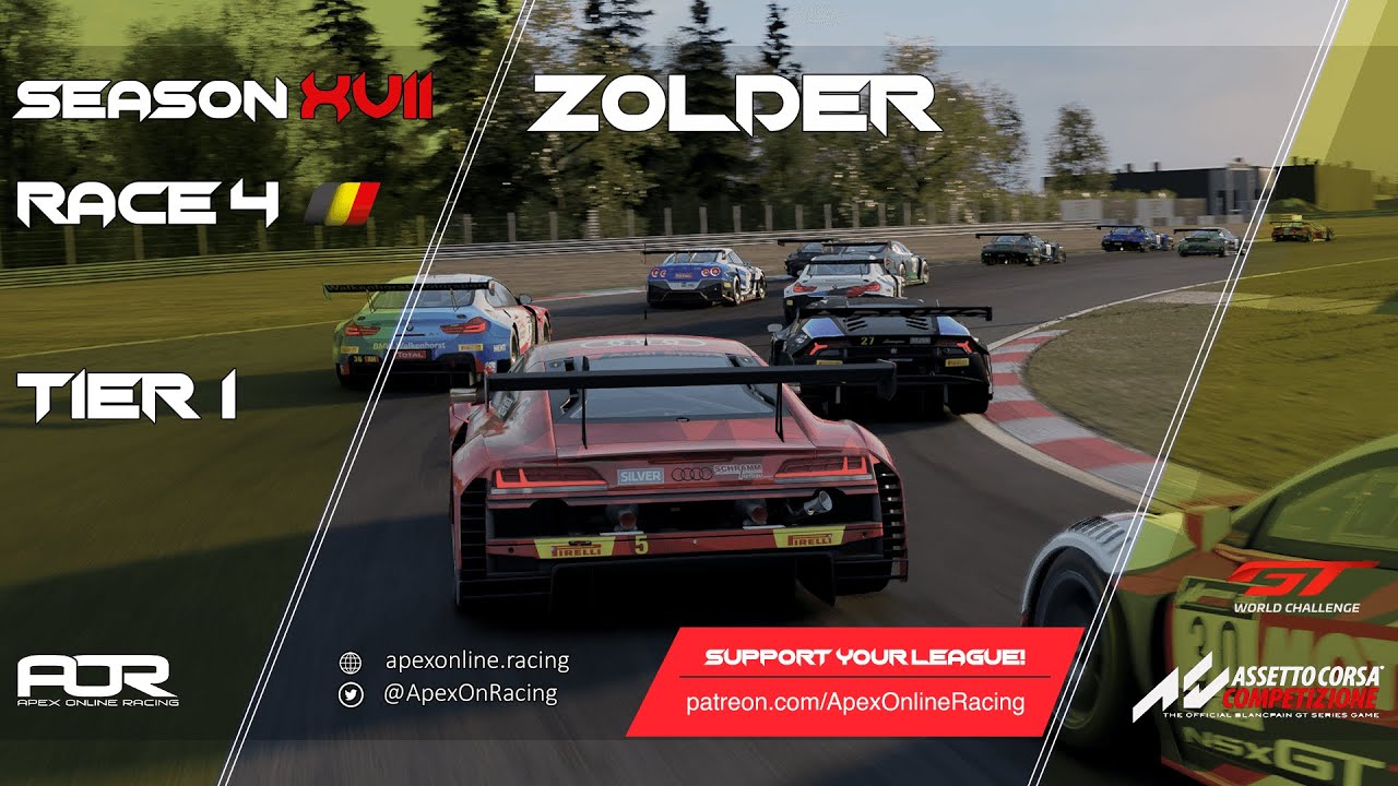 Assetto Corsa Competizione | Season XVII | Race 4 | Tier 1 | PC | Zolder