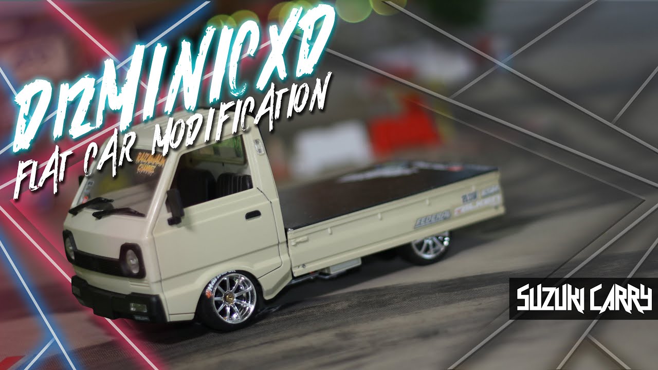 WPL D12 MINI 1/16 MOD/CUSTOM [ FLAT CAR ] KEI TRUCK [ LOSBAK CEPER ] TESTDRIVE [ HD60FPS ]
