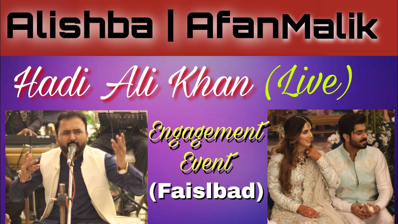 Hadi Ali Khan || Afan Malik & Alishba || Engagement Event || TikTok Star || sufi Boys