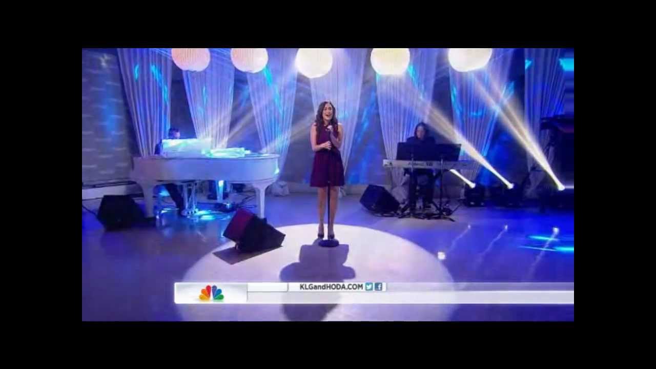 Alison Luff singing an amazing song on the Today Show on NBC