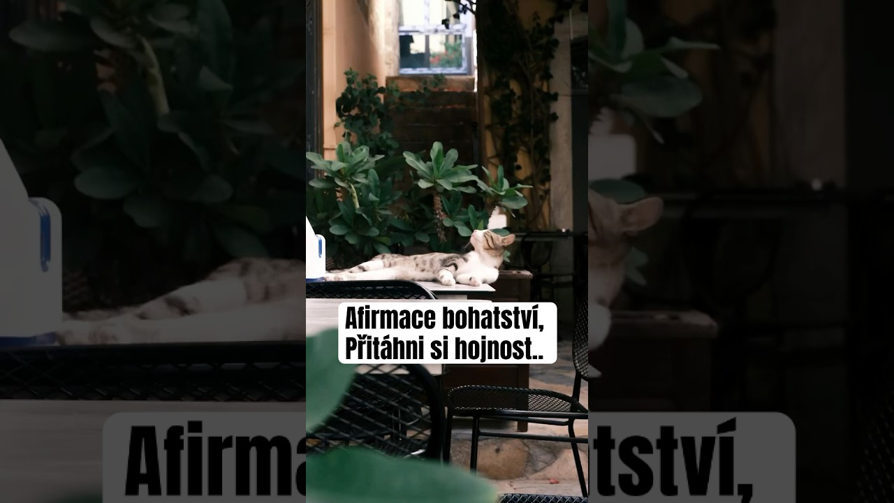Afirmace hojnosti: přit&aacute;hni bohatstv&iacute; #bohatstv&iacute; #hojnost
