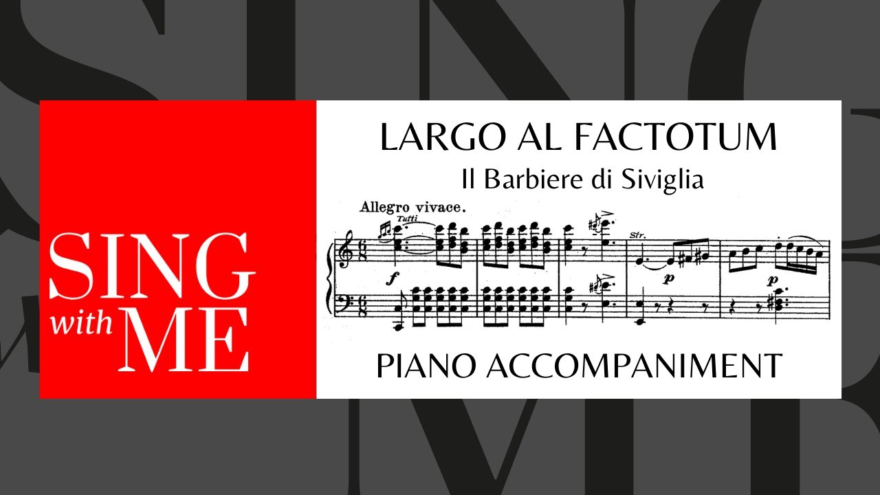 Largo al factotum - Accompaniment - Figaro - Rossini
