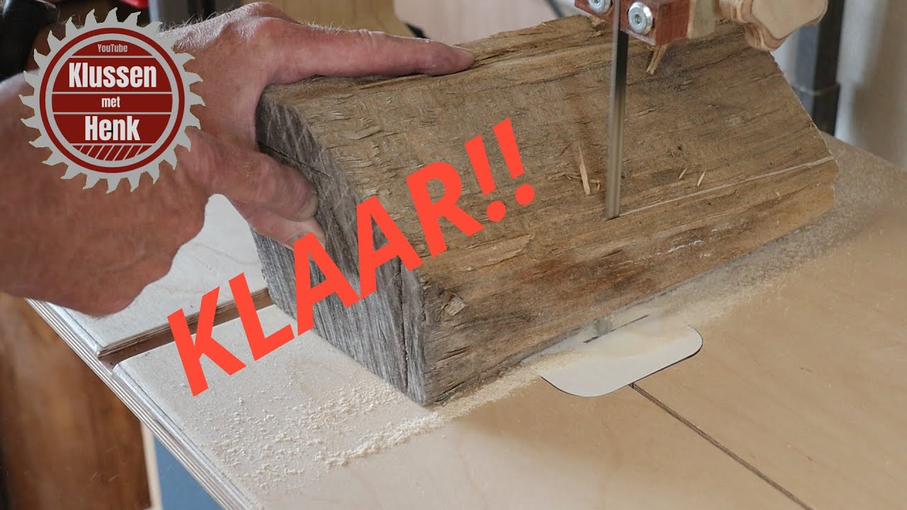 Een houten lintzaag bouwen Deel 18 Final