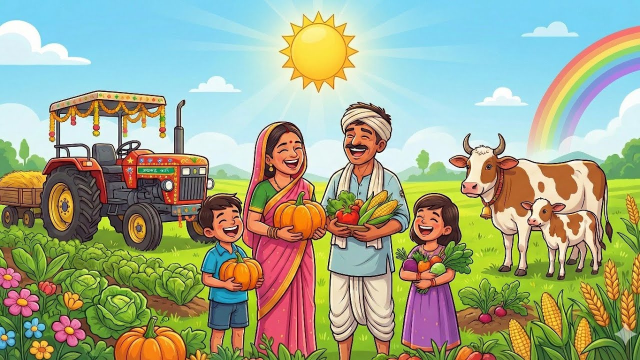 एक किसान के संघर्ष की दास्तां / The story of a farmer's struggle/ Hindi Story @SafariSketchcartoon 