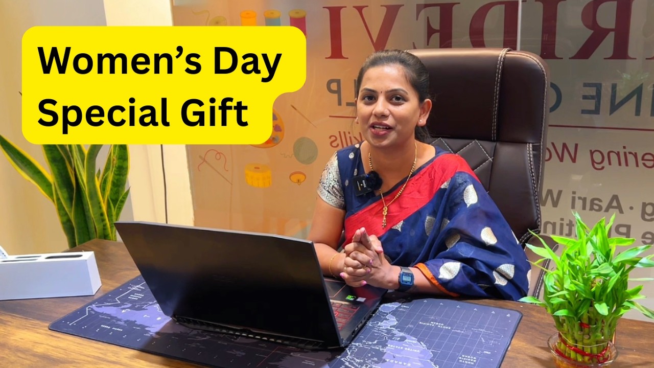 Women’s Day Special Gift 🎁💖#shridevionlineclasses #womensday #tailoring #womenempowerment