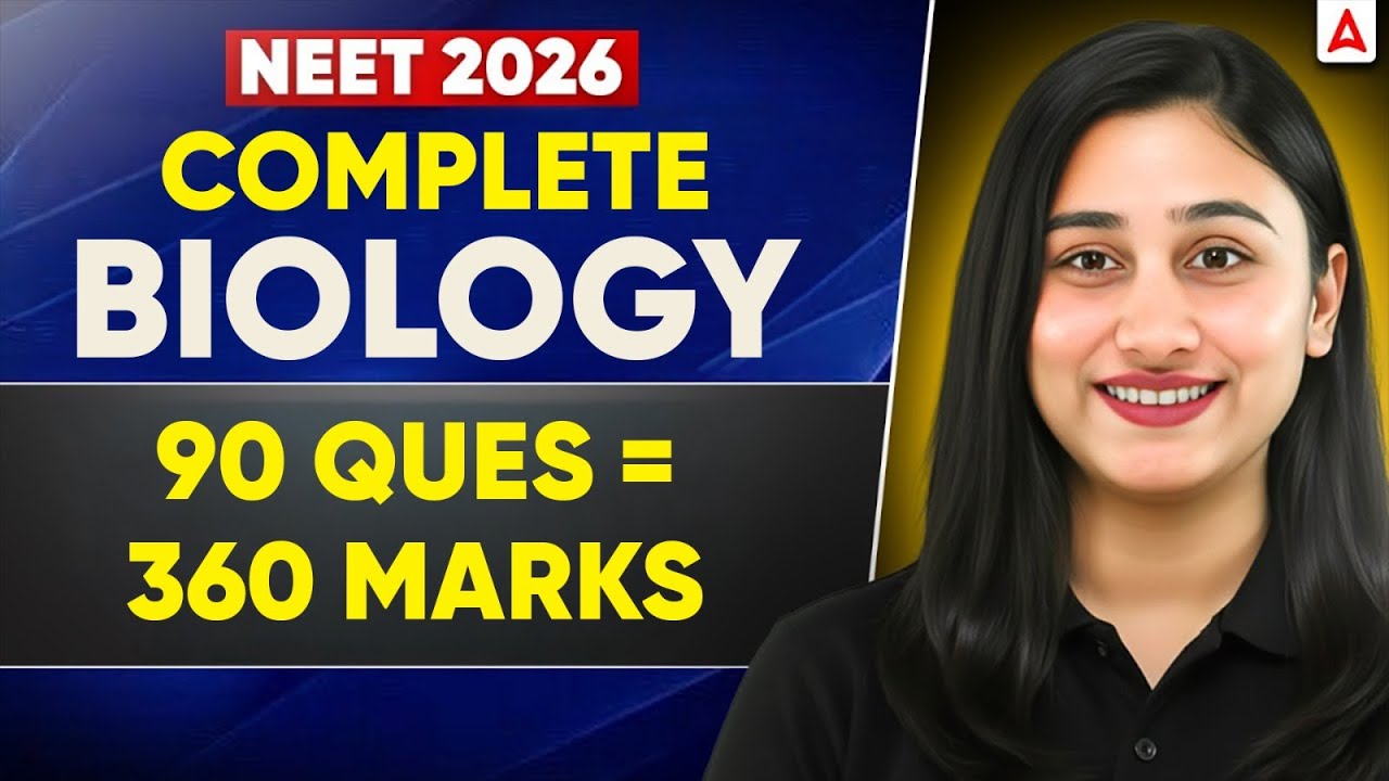 Complete Biology Questions Practice Session for NEET 2026 | 90 Ques = 360 Marks | Bharti Ma'am