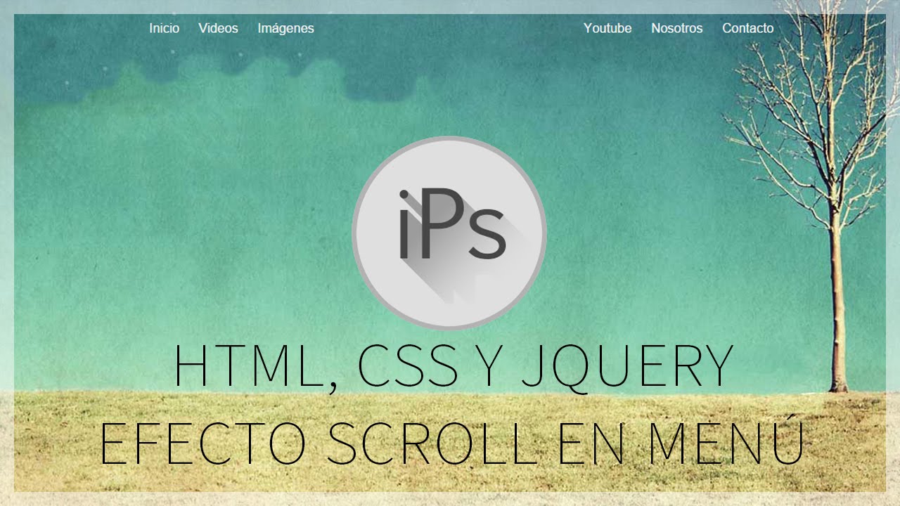 El MENU con EFECTO SCROLL más CREATIVO ✅ | HTML 5