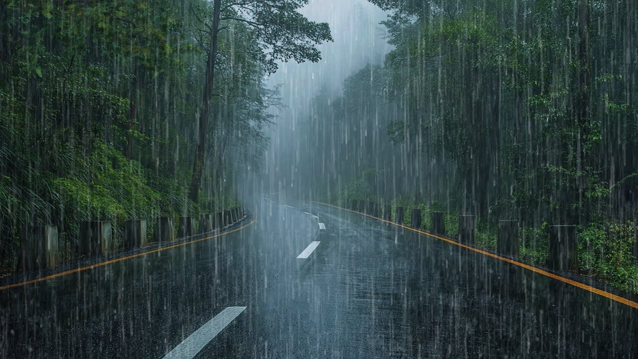 Sleep Instantly Tonight | Rain Noises for Sleep with Heavy Rain & Thunder to Reduce Stress