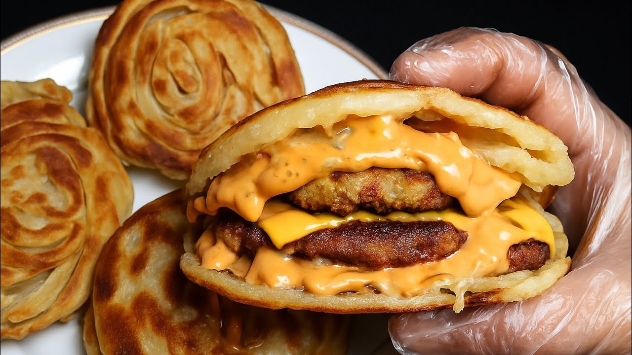 Dubai viral paratha burger | Dubai’s Viral Street Food 