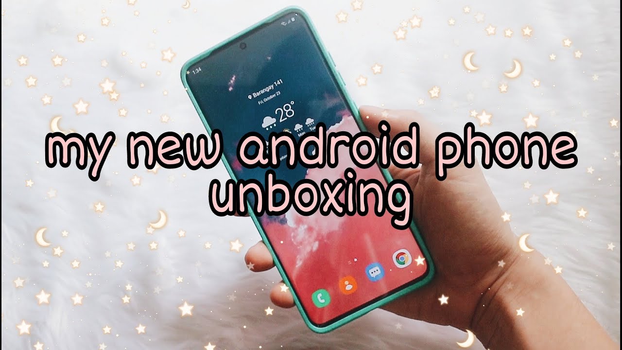 My new android phone (Galaxy s20 plus) unboxing