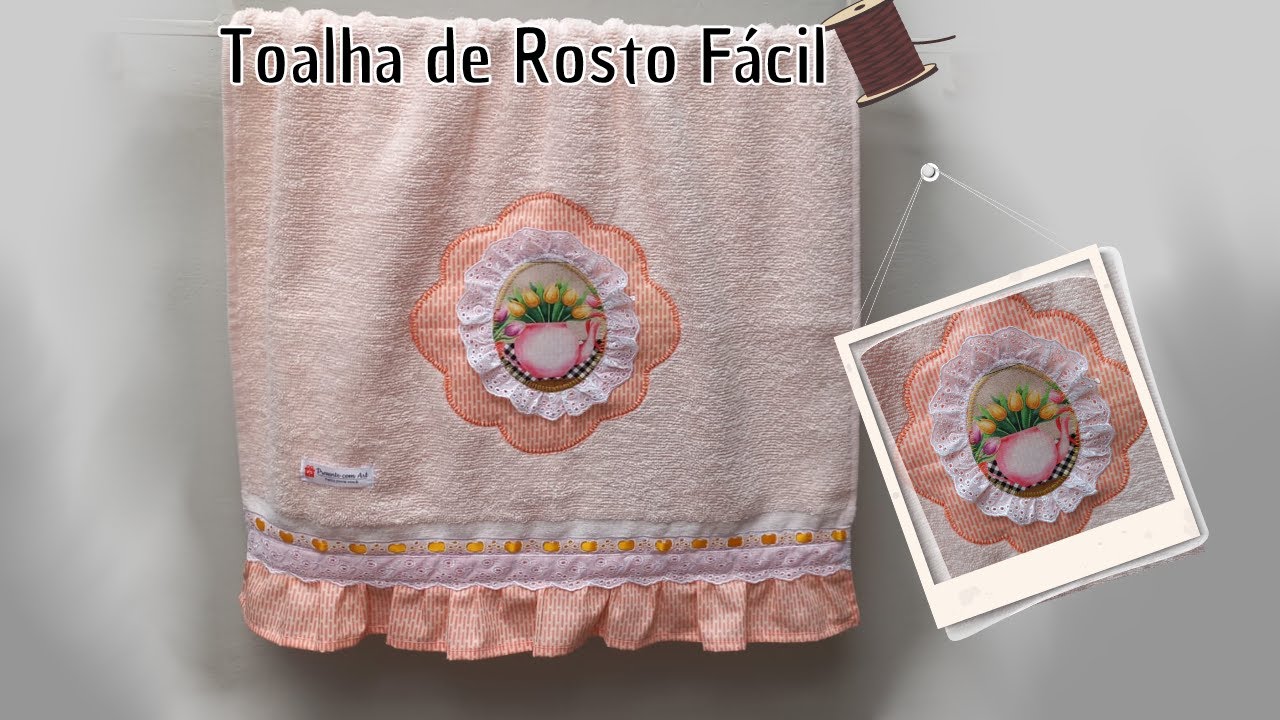 TOALHA ROSTO LINDA