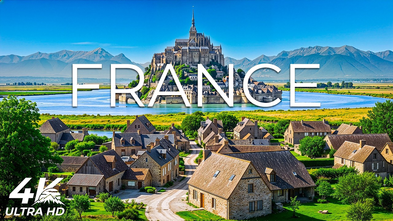 France 4K | Golden Evenings Drift – Vineyard Hills, Old Villages & Roads Through Quiet Countryside