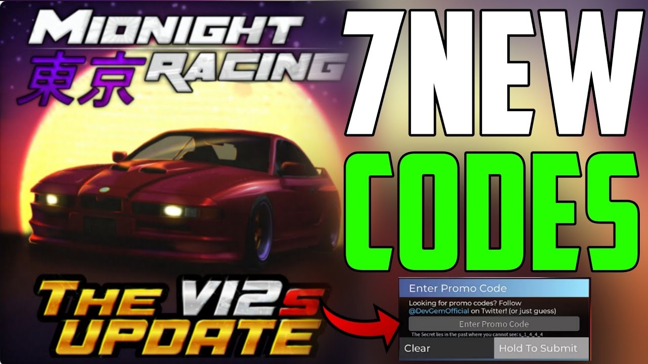 ALL NEW WORKING MIDNIGHT RACING TOKYO CODES ROBLOX - All New Midnight Racing: Tokyo Codes 2025