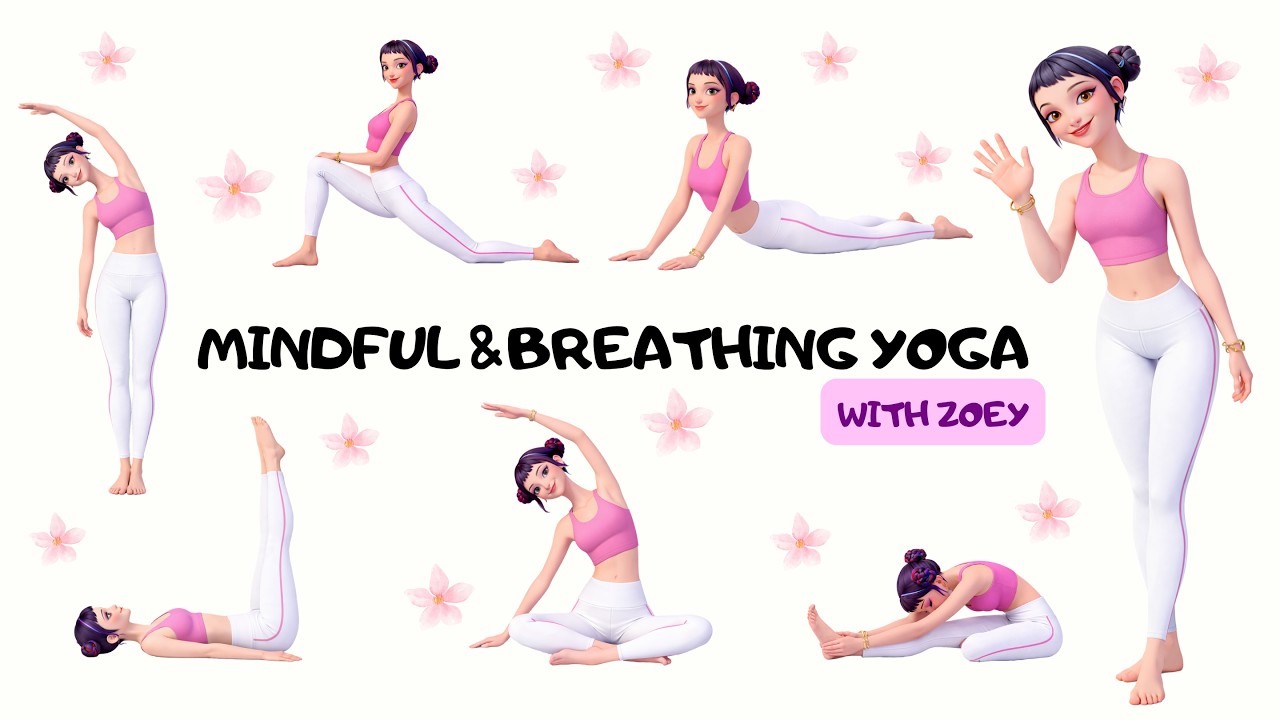 Mindful Yoga with Zoey | KPop Demon Hunters | Calm Yoga for Kids