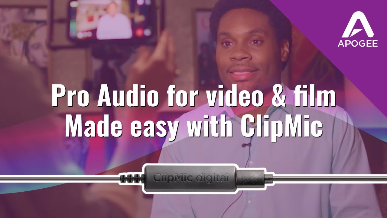 Capture professional quality audio easily for interview & documentary video with ClipMic digital 2