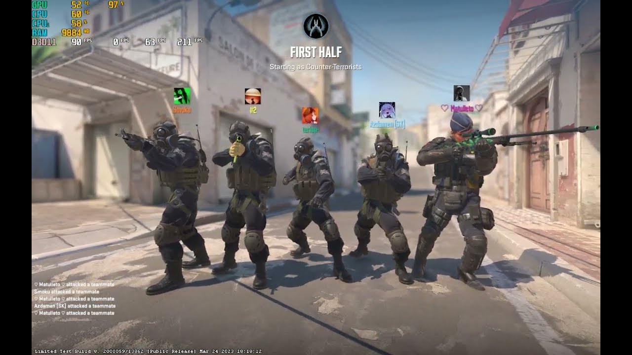 Counter-strike 2: GTX 1050 2GB, i5-10400f, 16GB DDR4 High settings