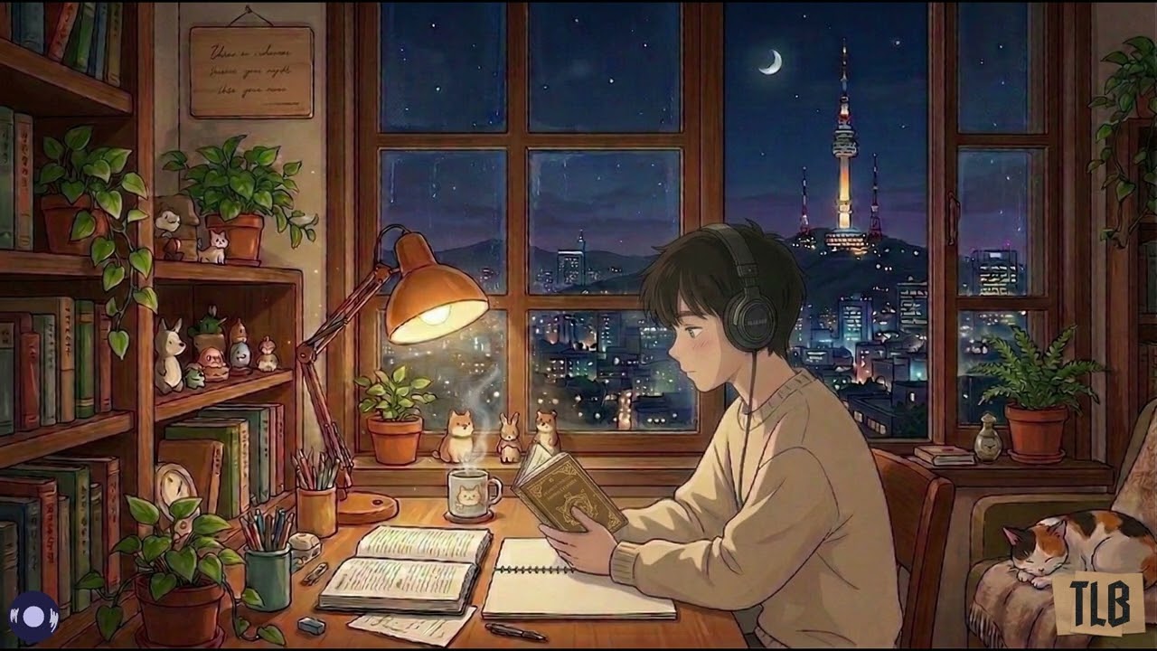 Midnight in Seoul ☕️ Calm Lofi Hip Hop for Deep Sleep & Study [1 HOUR LOOP]