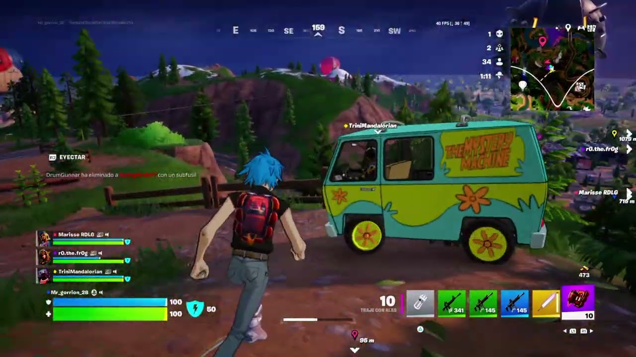 Un buen rato en el fornite con los amigos