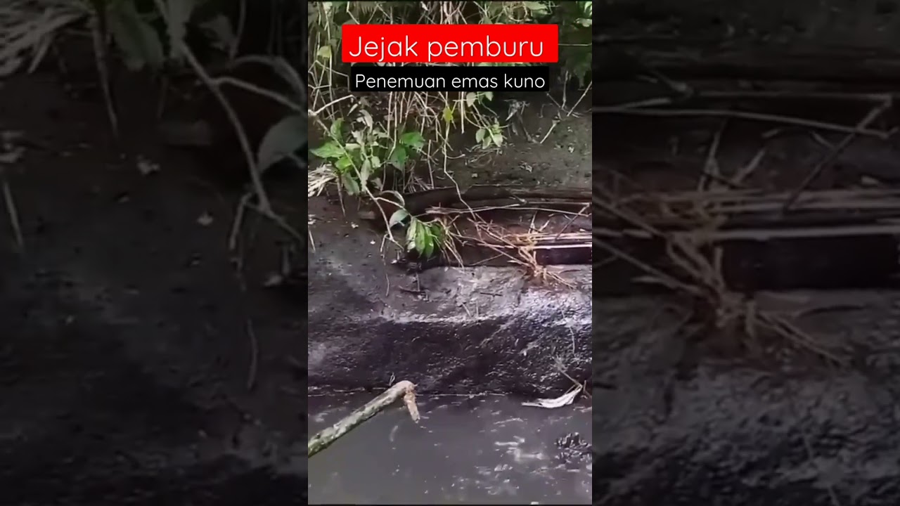 Detik-detik penemuan emas kuno di sungai