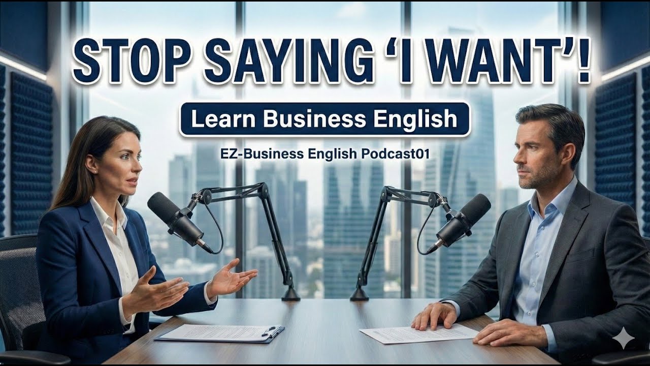 Stop Saying "I Want" (It Sounds Rude!) | 5 Professional Phrases for Business English