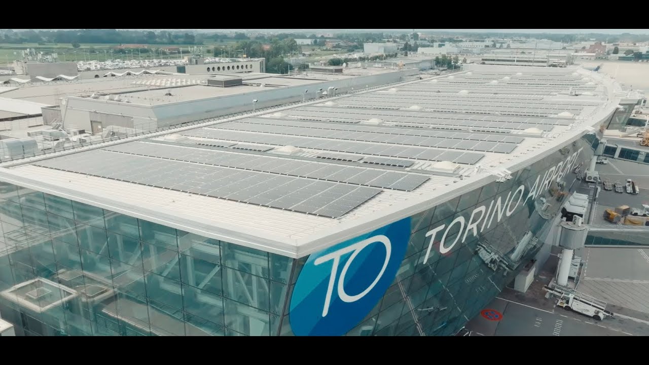Fotovoltaico sull'aeroporto di Torino - Il più grande impianto su tetto in un aeroporto italiano