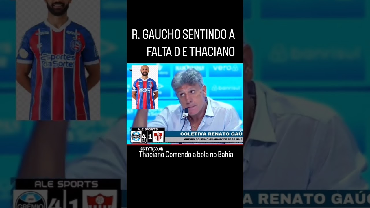 Renato Gaucho Sentindo Falta de Taciano 