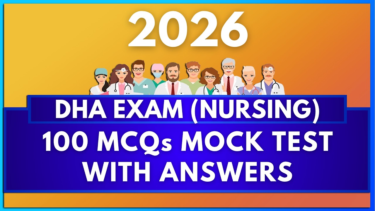 DHA (NURSING) 2026 MOCK TEST WITH ANSWER | MIHIRAA