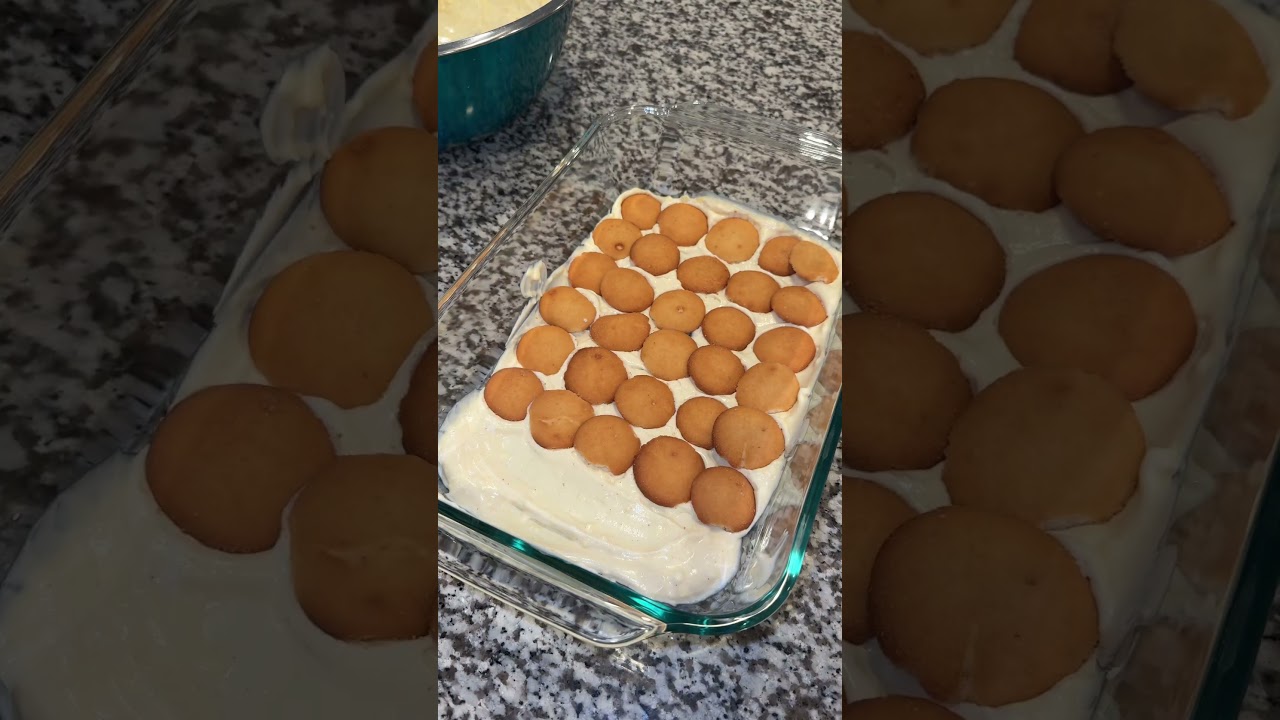 Biscoff banana pudding 🍌  #bananapudding #biscoff #dessert #holidaydessert #thanksgivingdessert