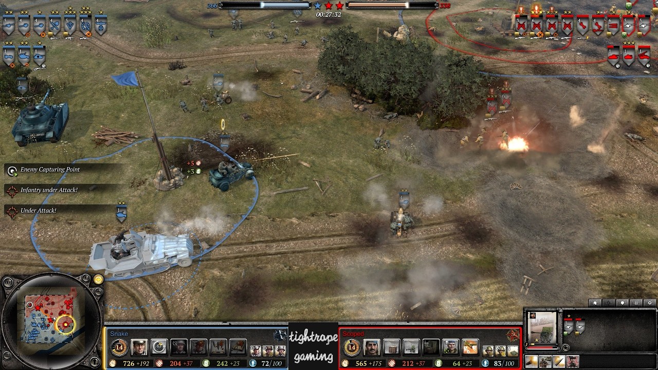 COH2 1v1 Snake (OK) vs Scoped (SU)
