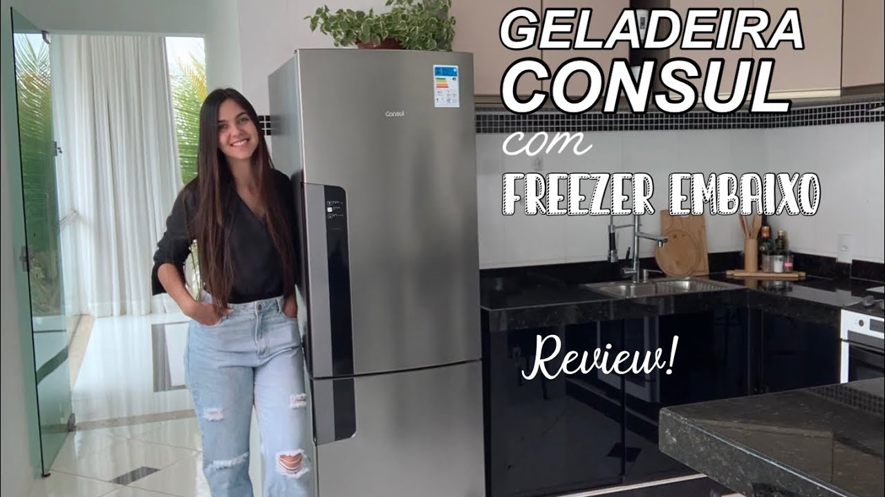 GELADEIRA COM FREEZER EMBAIXO | Consul Inverser CRE44 | Melhor geladeira pra apê! 7 meses de uso