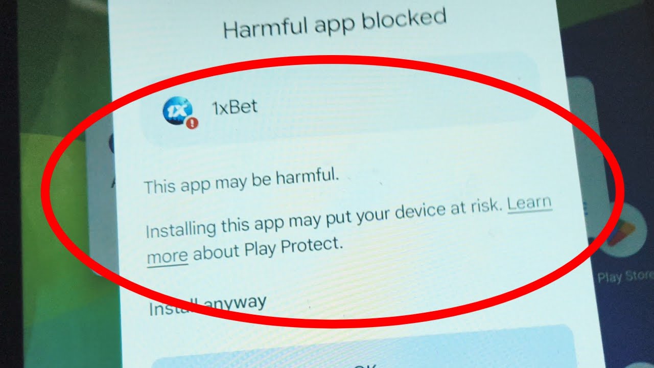 Installing this app may put your device at risk. learn more about play protect | Harmful app blocked