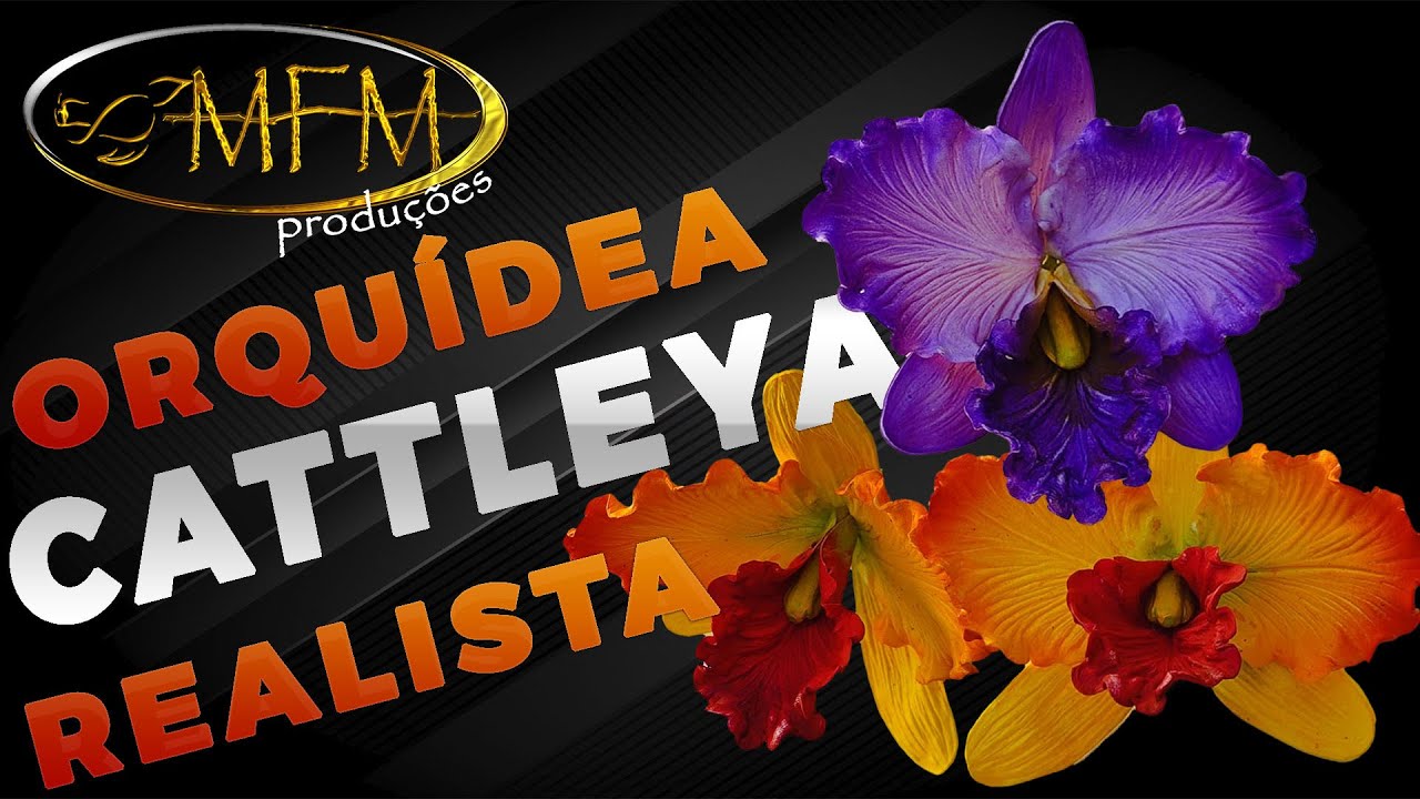 Orquídea Cattleya Realista - Frisadores MFM Produções