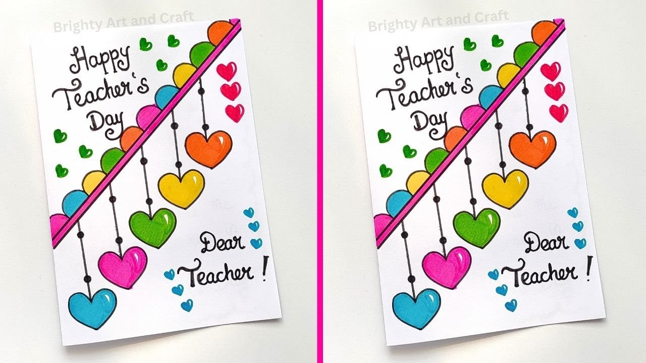 Teachers day card | Easy and Cute Teachers day card | Last Minute Teachers day card ideas 2025