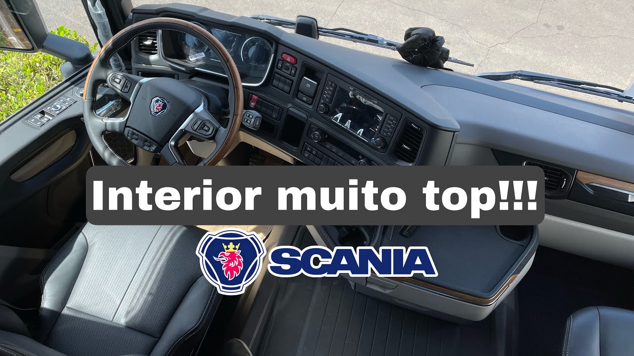 Scania R540 2023 com bancos em couro com refrigeração!!!!!