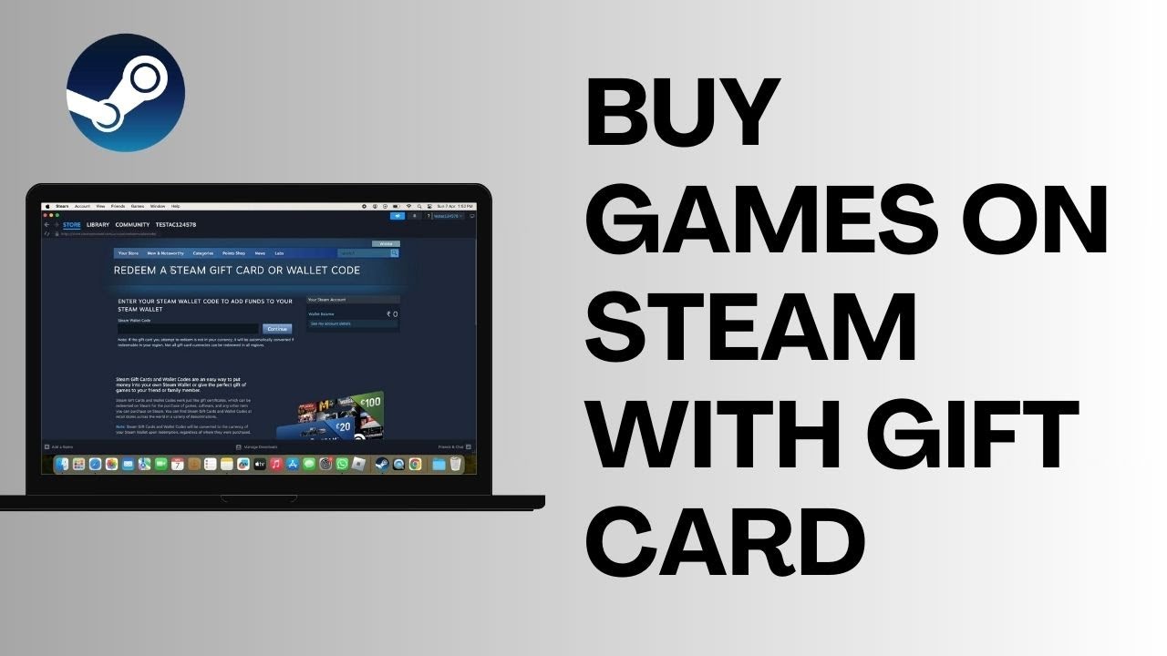How To Buy Games on Steam With Gift Card