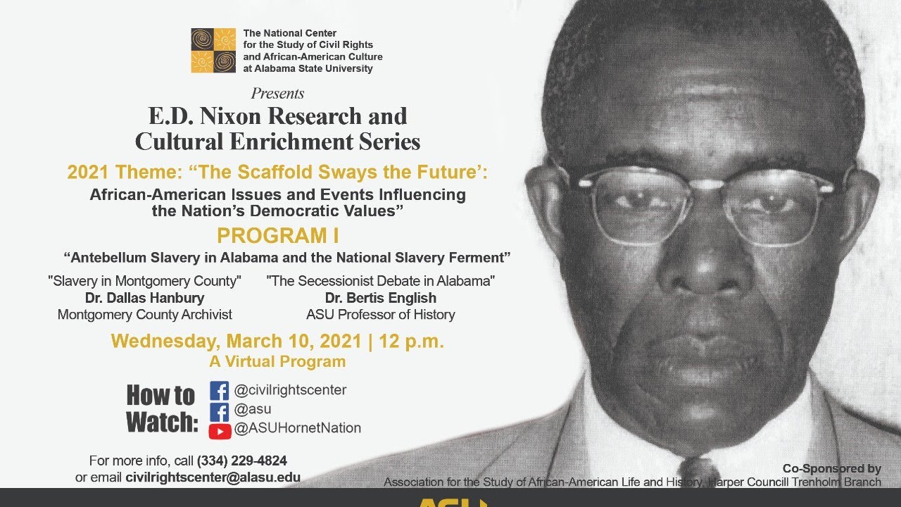 Antebellum Slavery in Alabama and the National Slavery Ferment